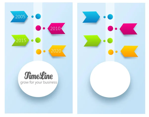Illustration Inforaphic Time Line Arrows — Stock Photo, Image