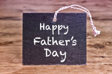 Mutlu Babalar günü Tebeşir tahtaya yazılmış