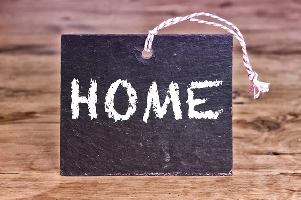 Het woord Home geschreven op schoolbord — Stockfoto