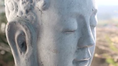 Buda'nın taş kafa Dönen portre