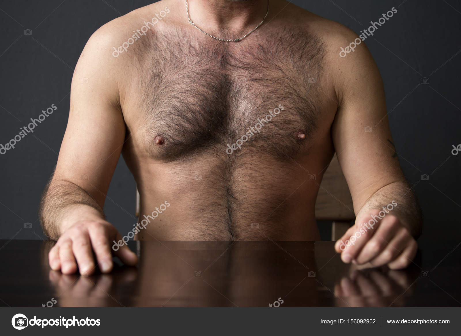 of man with hairy Of man with hairy