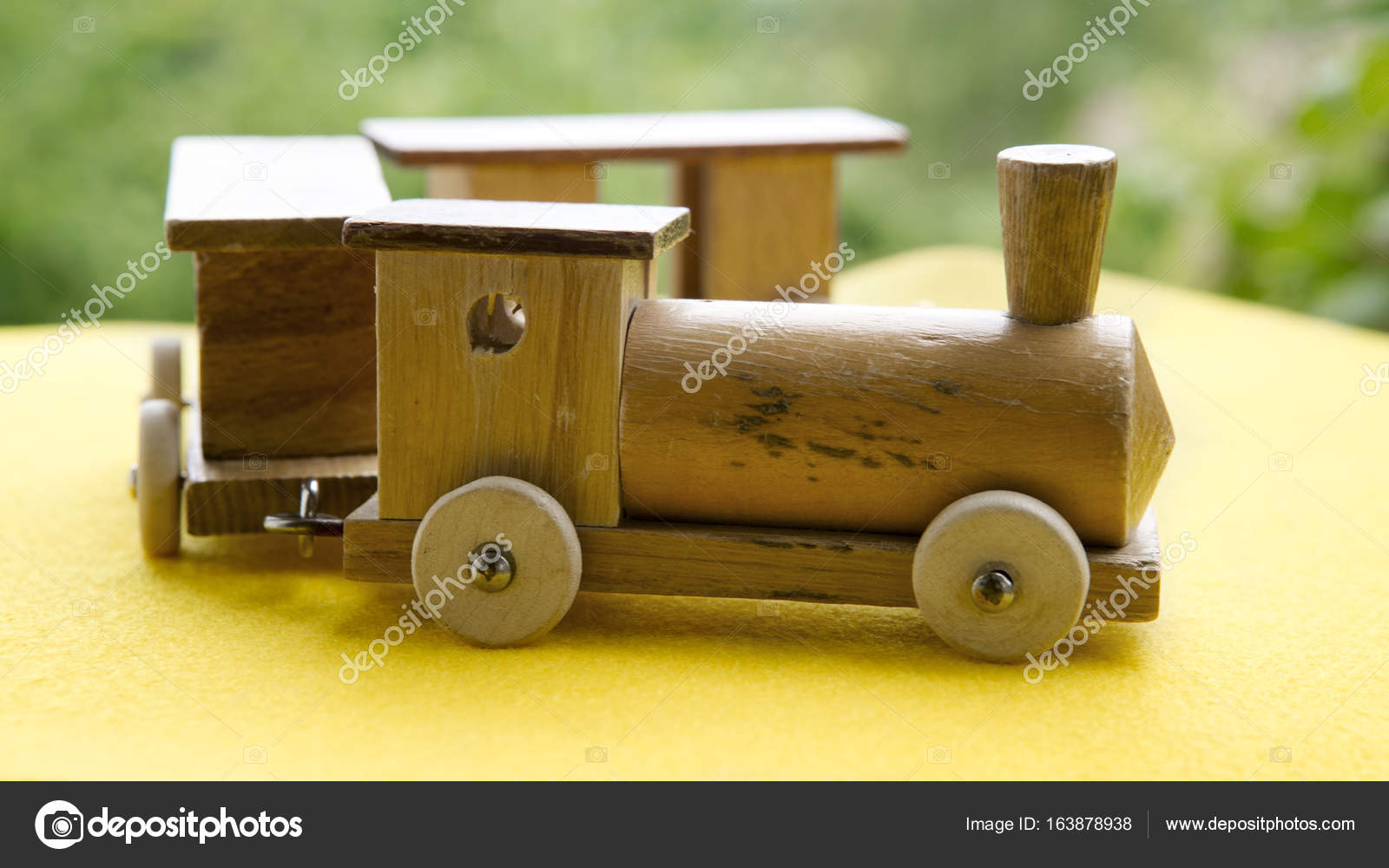 wooden toy train table