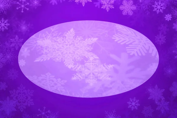 Fond violet avec flocon de neige blanc — Photo