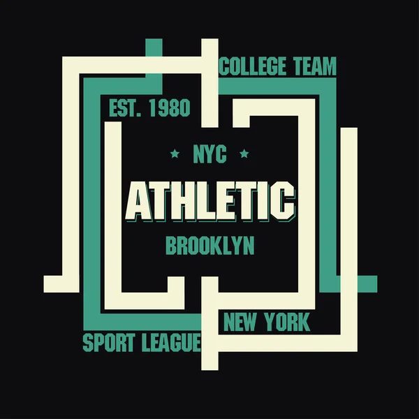 Brooklyn gráficos camiseta — Vector de stock