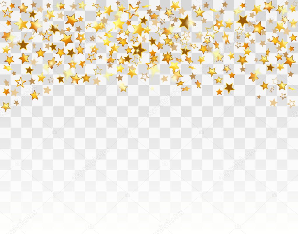 Gold stars Holiday background