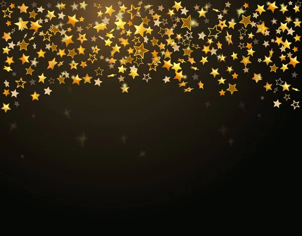 金色星星假日背景 — 图库矢量图片