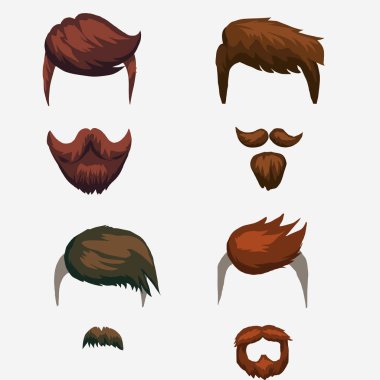 Saç, bıyık ve sakal hipster