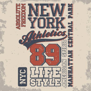 Atletik spor t-shirt grafik