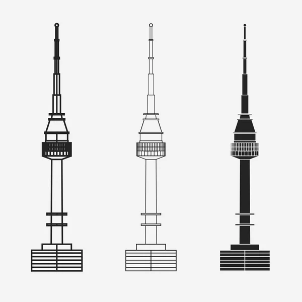 Seul 'deki Namsan Kulesi. — Stok Vektör