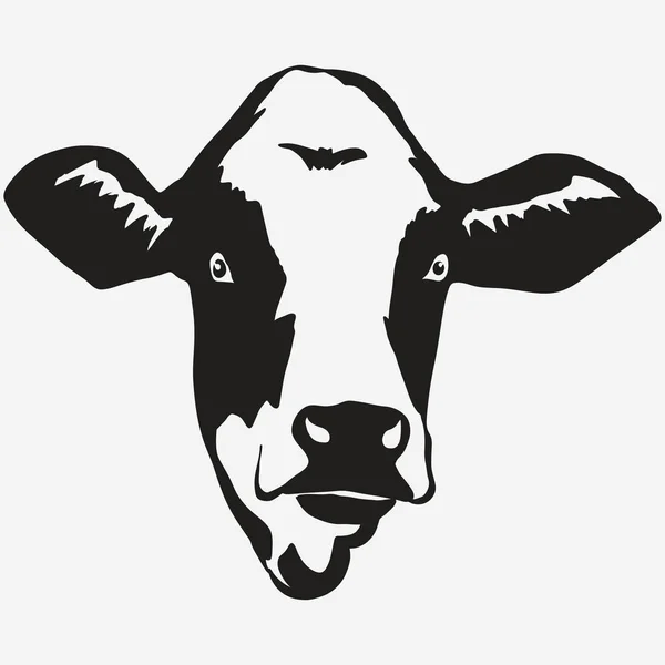 Vetor cabeça de vaca — Vetor de Stock