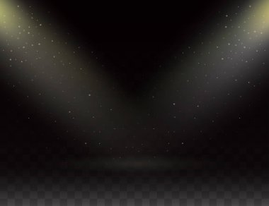 Sahne ışıkları sahne. vektör