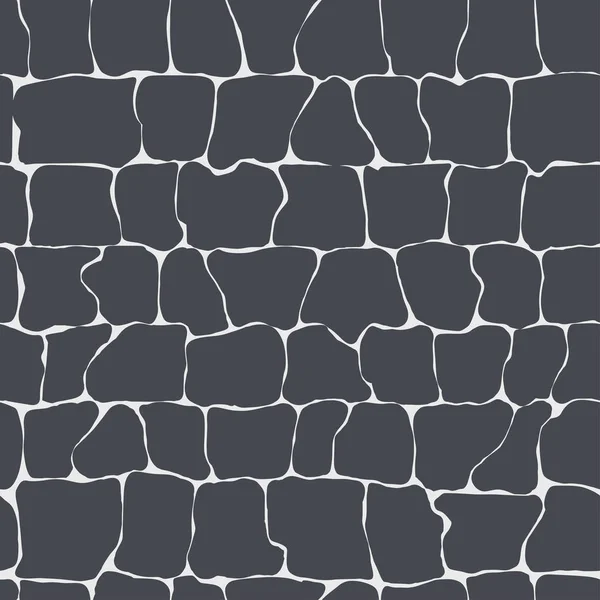 Stones wall seamless texture — Stock Vector