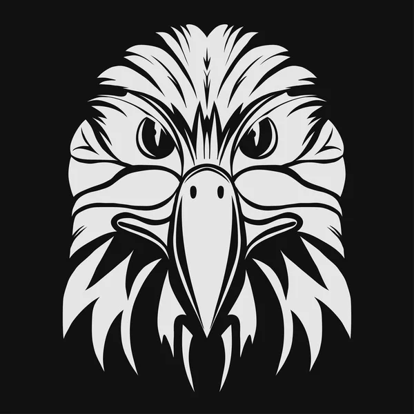 Vetor de logotipo de cabeça de águia — Vetor de Stock
