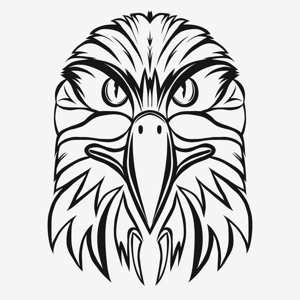 Vector de logotipo de cabeza de águila — Vector de stock