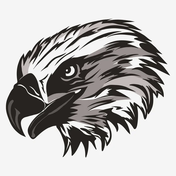 Vetor de logotipo de cabeça de águia — Vetor de Stock