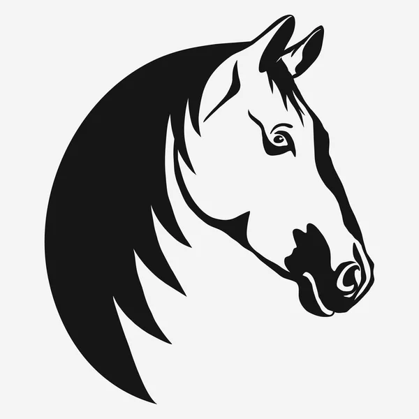 Vetor de cabeça de cavalo — Vetor de Stock