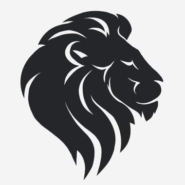 Aslan logosunu görmeniz gerekir. vektör