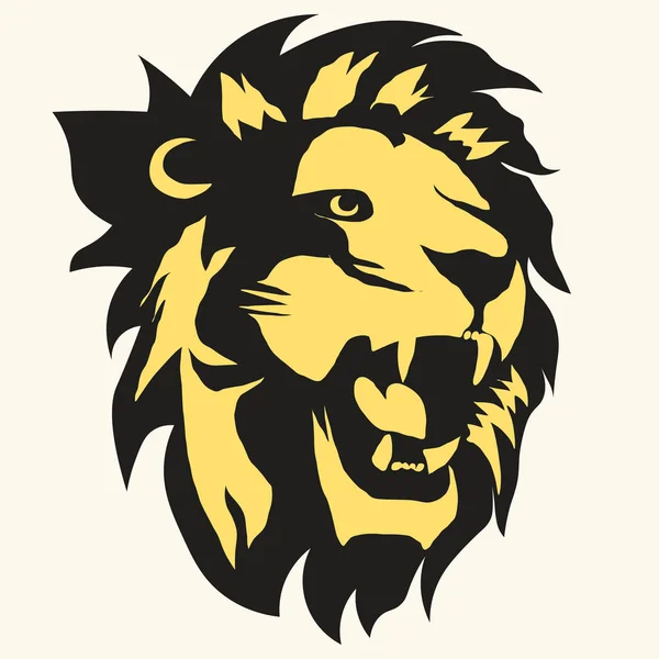 Löwen-Logo. Vektor — Stockvektor
