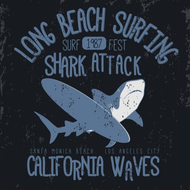 Sörf t-shirt grafik tasarım