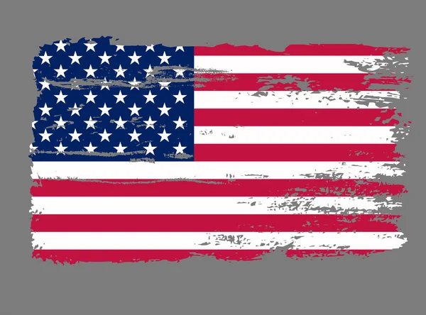 Vlajka Usa Grunge vektor — Stockový vektor