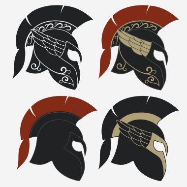 Spartalı savaşçı kask