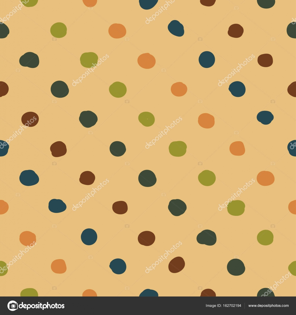 Modello di pois senza cuciture trama variopinta di doodle priorit  bassa del puntino Vector — Vettoriali di ambassador80