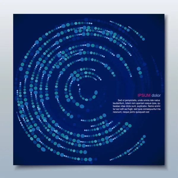 Folleto circular, plantilla de diseño de volante de negocios. Presentación de portada del folleto. Tecnología abstracta. vector — Archivo Imágenes Vectoriales