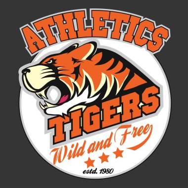 Kızgın Tiger spor takım amblemi