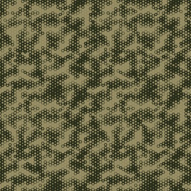 Military Camouflage Seamless pattern, Hexagonal grid background. Snake skin style Green camo clipart