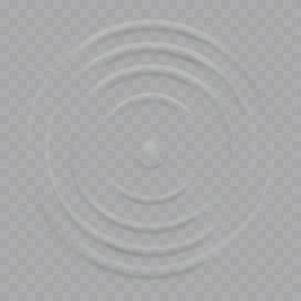 Water splash ripple waves drop surface. Vector — Stockový vektor