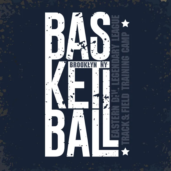 New York Baketball T-shirt Sport Typography, Football print. διάνυσμα — Διανυσματικό Αρχείο