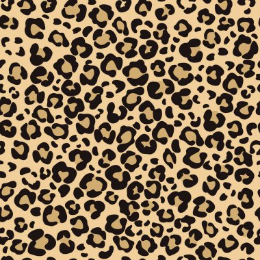 Leopar derisi pürüzsüz desen. Çita Jaguar hayvan dokusu geçmişi. Vektör