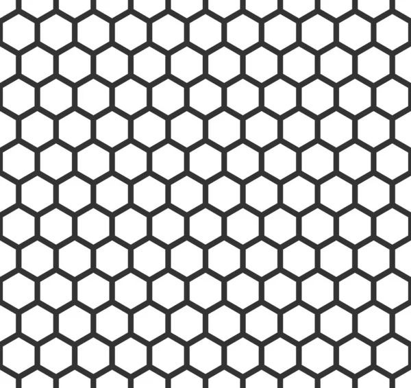 Grille Texture cellulaire hexagonale Grille de haut-parleur motif sans couture. Vecteur — Image vectorielle