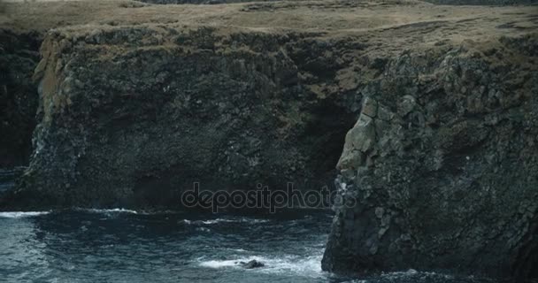 Przybrzeżnych Widok Hellnar Islandia — Wideo stockowe
