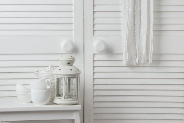 Beyaz yatak odası dekor 