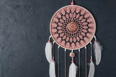 Pembe kül rüya yakalayıcı 