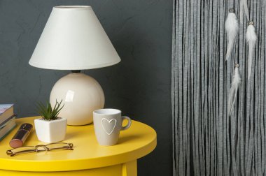 Beyaz gri rüya yakalayıcı 