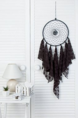 Siyah dantel rüya yakalayıcı 