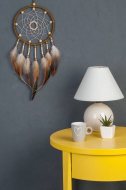 Zeytin rüya yakalayıcı gri