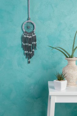 Rüya yakalayıcı aquamarine üzerinde