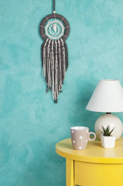 Beige brown dream catcher — Stock Photo, Image