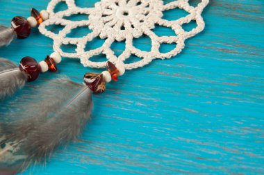 Rüya yakalayıcı aquamarine üzerinde