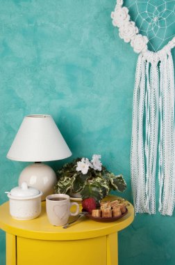 Beyaz kalp rüya yakalayıcı 