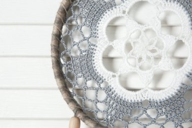 Beyaz gri rüya yakalayıcı 