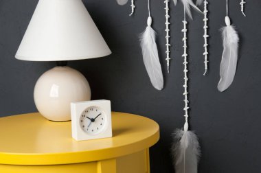 Gri beyaz rüya yakalayıcı 