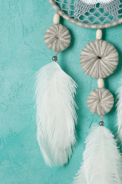 Beyaz gri rüya yakalayıcı 