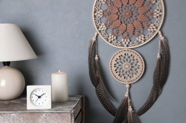 Bej kahverengi rüya yakalayıcı 