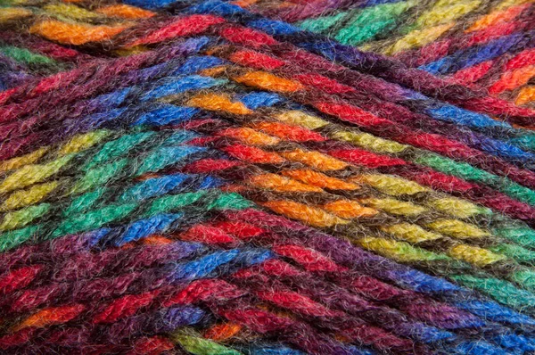 Multicolored yarn for knitting — Stock Photo, Image