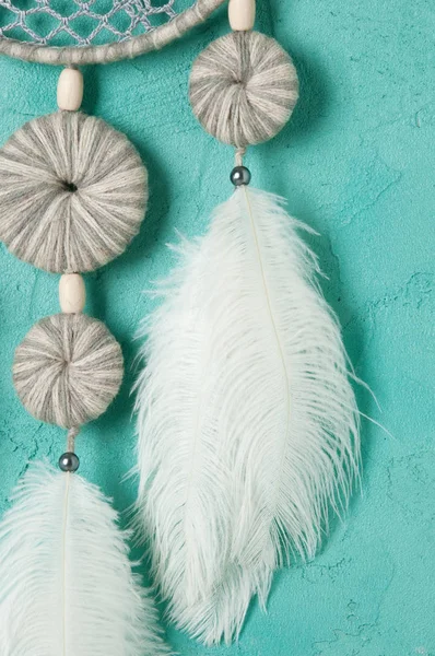 Beyaz gri rüya yakalayıcı 