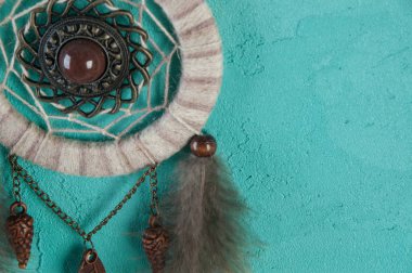 Rüya yakalayıcı aquamarine üzerinde